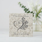 Invitation Notre amour grandit (Debout devant)