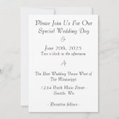 Invitation Notre amour perpétuel (Dos)