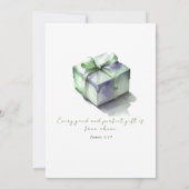 Invitation Notre annonce de naissance de bébé Cadeau Parfait (Dos)