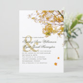 Invitation Notre arbre en Mariage de automne (Debout devant)
