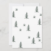 Invitation Notre Aventure Commence Le Mariage Forestier Écono (Dos)