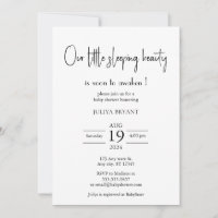 Notre baby shower de beauté minimaliste dormant