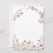 Invitation Notre Baby shower Floral Petit Fleur sauvage (Dos)