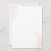 Invitation Notre Baby shower Orange Floral Or Petit Citrouill (Dos)