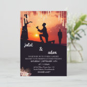 Invitation Notre boho rustique moderne élégant Twilight Maria (Debout devant)