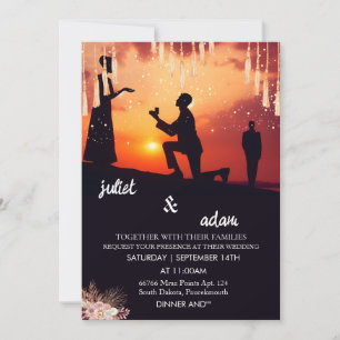 Invitation Notre boho rustique moderne élégant Twilight Maria