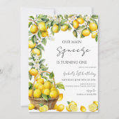 Invitation Notre Citron Principal Anniversaire (Devant)