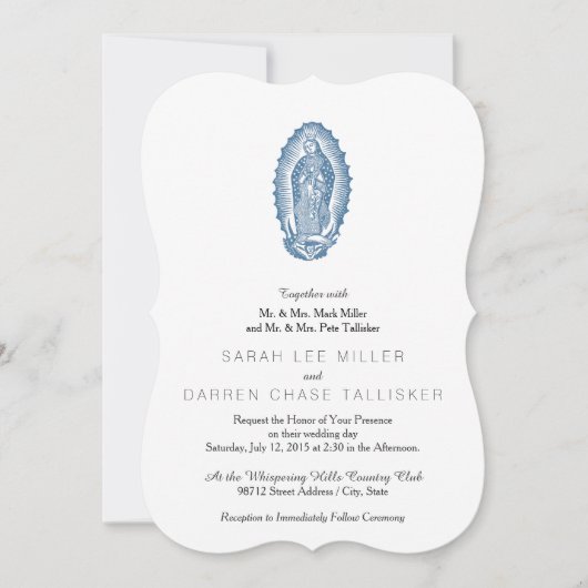 Invitation Notre-Dame de Guadalupe (Devant)