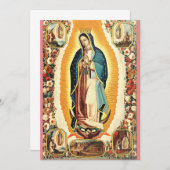 Invitation Notre-Dame de Guadalupe (Devant / Derrière)