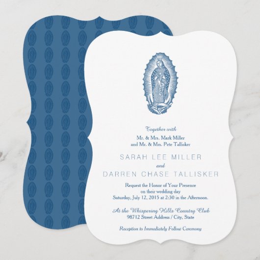 Invitation Notre-Dame de Guadalupe (Devant / Derrière)