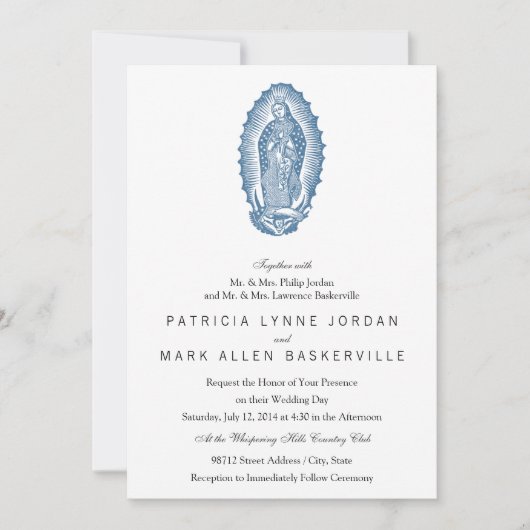 Invitation Notre-Dame de Guadalupe (Devant)