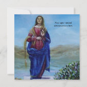 Invitation NOTRE DAME DE LA LUMIÈRE Vierge de l'Immaculée Con (Dos)