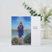 Invitation NOTRE DAME DE LA LUMIÈRE Vierge de l'Immaculée Con (Debout devant)