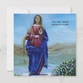 Invitation NOTRE DAME DE LA LUMIÈRE Vierge de l'Immaculée Con (Dos)