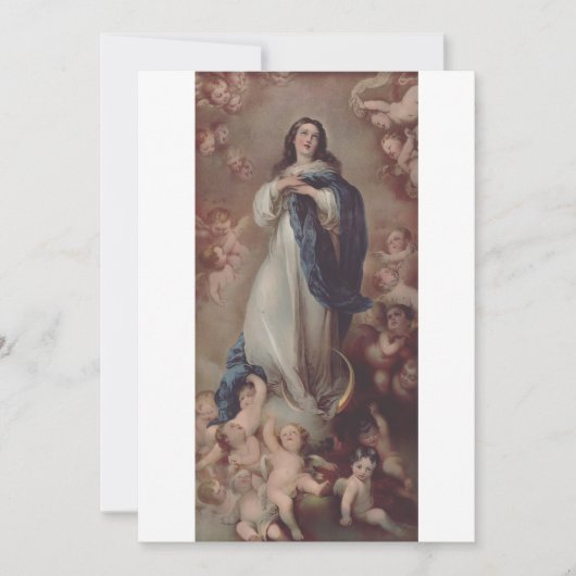 Invitation Notre-Dame de l'Immaculée Conception Art (Devant)
