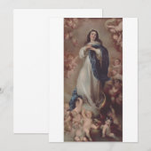 Invitation Notre-Dame de l'Immaculée Conception Art (Devant / Derrière)