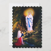 Invitation Notre-Dame de Lourdes avec prière (Devant)