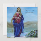 Invitation NOTRE DAME DE LUMIÈRE, champagne blanc métallique (Dos)