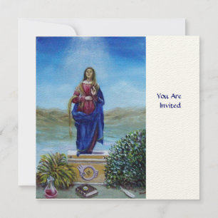 Invitation NOTRE DAME DE LUMIÈRE, crème feutrée
