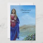 Invitation NOTRE-DAME DE LUMIÈRE Madone de l'Immaculée Concep (Dos)