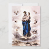 Invitation Notre-Dame du Prompt Secours NB avec prière (Devant)