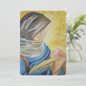 Invitation Notre-Dame du Silence tenant l'enfant Jésus (Debout devant)