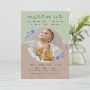 Invitation Notre étoile tournante devient un anniversaire
