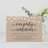 Invitation Notre fête continue, évasion amoureuse (Debout devant)