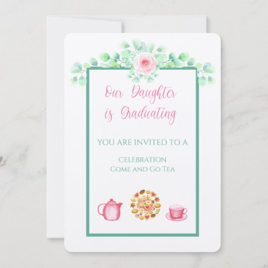 Invitation Notre Fille Est Diplômée Du Linge (Devant)