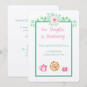 Invitation Notre Fille Est Diplômée Du Linge (Devant / Derrière)