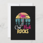 Invitation Notre Flock Rocks Design pour Flamant rose Matchin (Devant)