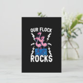 Invitation Notre Flock Rocks Flamant rose Whisperer Pink Feat (Debout devant)