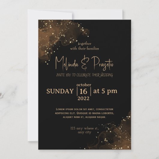 Invitation Notre jour de mariage approche (Devant)