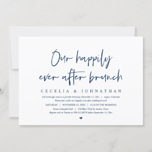 Invitation Notre Joyeux Après, Mariage Elopement Brunch