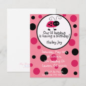 Invitation Notre lil ladybug, a un ... (Devant / Derrière)