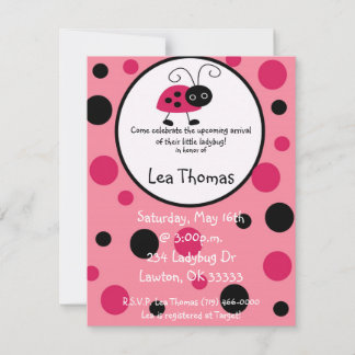 Invitation Notre lil ladybug, a un ...