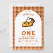 Invitation Notre Little Cutie Pi Jour 1er Anniversaire (Devant)