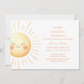 Invitation Notre Little Sunshine Cute Anniversaire de enfant (Devant)