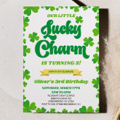 Invitation Notre Lucky Charm St. Patrick's Day Birthday Party