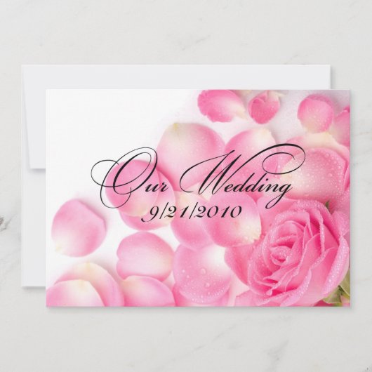 Invitation Notre mariage (Devant)