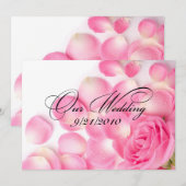 Invitation Notre mariage (Devant / Derrière)