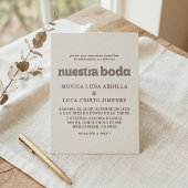 Invitation Notre Mariage Formel Simple Wedding
