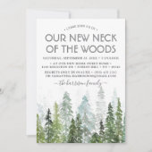 Invitation Notre Nouveau Cou Du Bois | Fête du réchauffement (Devant)