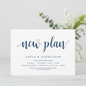 Invitation Notre nouveau plan de mariage change la date (Debout devant)