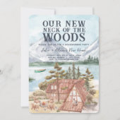 Invitation Notre nouveau quartier | Pendaison de crémaillère (Devant)