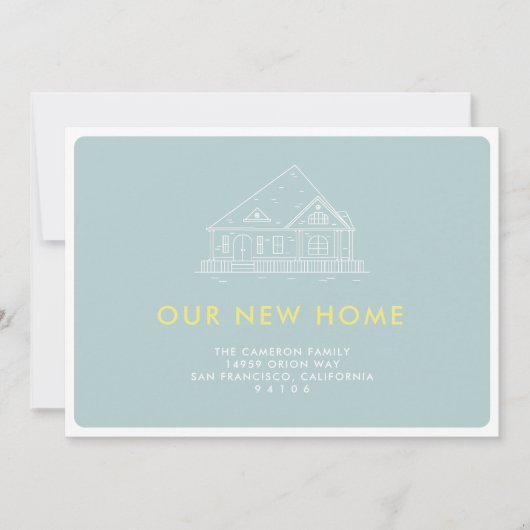 Invitation Notre nouvelle annonce de déménagement (Devant)