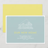 Invitation Notre nouvelle annonce de déménagement (Devant / Derrière)