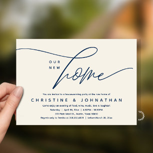 Invitation Notre Nouvelle Maison, Chaleureuse et Jolie Fête d