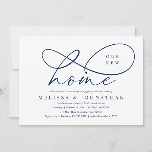 Invitation Notre nouvelle maison, Cosy House Party (Devant)