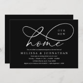 Invitation Notre nouvelle maison, Cosy House Party (Devant / Derrière)